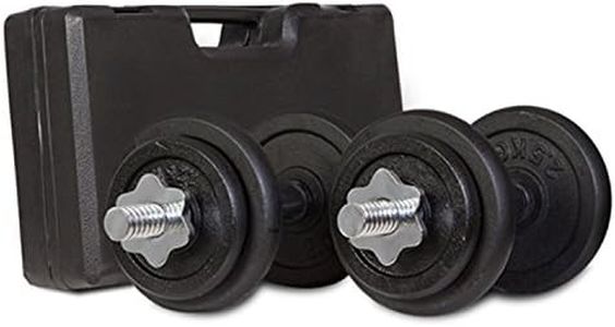 Cortex 20kg Dumbbell Weight Set with Case Weight Training Exercise Workout Fitness Gym Strength