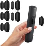 Nearockle 5 Pack Magnetic Remote Control Holder Wall Mount, Upgraded Silicone Remote Control Organizer Strong Adhesive TV Remote Charger Holder Caddy Back of TV (Black)