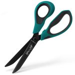 Ashton and Wright - Titanium HD - Heavy Duty Scissors for Office, Home, Kitchen, and Craft - 210mm / 8” - Titanium Coated Blades (Teal, Right Handed)