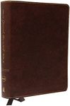 NKJV, Journal the Word Bible, Bonded Leather, Brown, Red Letter, Comfort Print: Reflect, Journal, or Create Art Next to Your Favorite Verses