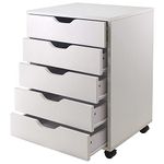 Winsome Wood Halifax Cabinet For Closet/Office, 5 Drawers, White