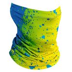 GOT Sports UPF 50+ Fishing Neck Gaiter - UV Face Mask Sun Protection for Men & Women - Camo SPF Face Cover Gator - Fishing, Hunting, Hiking (Mahi)