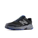 New Balance Men's Fresh Foam 510 V6 Trail Running Shoe, Black/Blue Oasis/Silver Metallic, 7.5 M