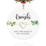 Friends Ornaments 2023, Friendship Ornaments for Women, Friend Gifts for Women, 2.9" Ceramic Friend Christmas Ornament 2023