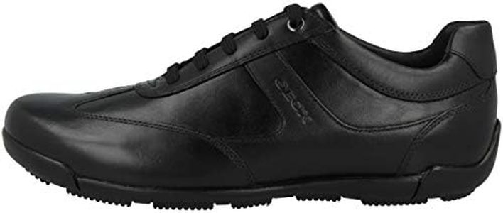 Geox Homme U Edgware A Sneakers, Black, 43 EU