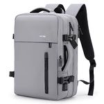 HOMIEE Carry on Travel Backpack Cabin Size, Expandable 30 40L Flight Approved Cabin Bag Hand Luggage Suitcase Backpacks Fit 15.6 Inch Laptop, Anti Theft Casual Daypack Water Resistant Hiking Rucksack