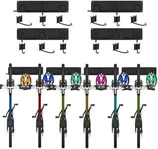 Support Vélos Mural, Crochets Vélo pour 6 Vélos, Porte Vélo Mural, Support Mural de Rangement Porte Vélos Système de Rangement pour Accrocher Le Vélo pour Le Organisation de Garage