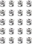 Cam Locks for Furniture 20 PCs, 12 x 12.2 mm Furniture Cam Lock Fasteners Compitable with IKEA Hardware Parts, Repair Spare Parts Nut & Bolt Assortment Sets (12x12.2MM)