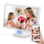 NGTeco WiFi Digital Picture Frame with 64GB Storage, 10.1" HD Touch Screen Digital Photo Frame, 5000mAh Battery, Share Photos/Videos Instantly via Frameo App