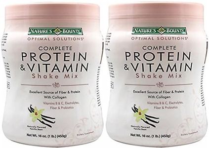 Natures Bounty Solutions Complete Protein Vitamin Shake, Mix Vanilla 16 oz (Pack of 2)