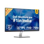 Dell S2721HNM 27" (68.96 cm) FHD Monitor 1920 X 1080 Refresh Rate: 75Hz, IPS Panel, 99% sRGB, Brightness 300 cd/m2, Low Blue Light Technology, 3-Sided bezelless, HDMI x2, Tilt Adjustment |Titan Grey