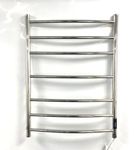 Greened House Siena Stainless Steel Electric Heated Towel Rail H800mm W600mm Mirror Polished Finish