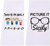 LXOMILL Funny Kitchen Towels, Frien