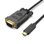 BENFEI USB C to VGA 6 Feet Cable, USB Type-C to VGA Cable [Thunderbolt 3/4 Compatible] with iPhone 15 Pro/Max, MacBook Pro/Air 2023, iPad Pro, iMac, S23, XPS 17, Surface Book 3 and More