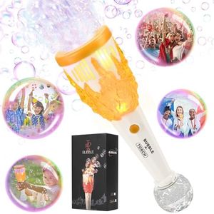 Livofloral Machine à Bulles de Savon, extérieur Machine à Bulles de Savon Enfants 12000 Bulles/Min avec 150ml de Solution pour Bulles de Savon Cadeau pour Enfants/Anniversaire/fête/Mariage