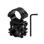 HWZ 1" Inch Scope Mount Ring and Barrel Adapter, Tactical Flashlight Sight Mount Holder with 20mm Barrel Clamp Adapter for Picatinny/Weaver