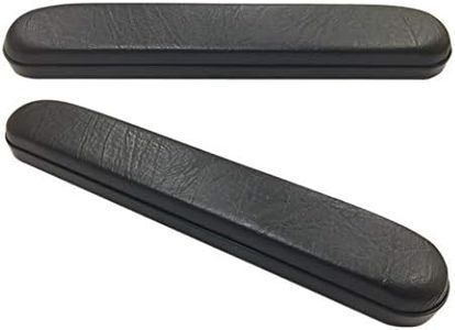 Wheelchair Armrest Pad(Vinyl), Full Length 14 inch, Universal Fit, EVA Stuff, Black(Pair), by RIANT WHEEL