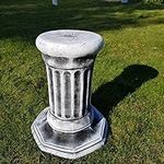 garden ornaments and accessories Concrete Octagonal Plinth Black & White