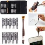 ULTRINA Multi-Function 25 in 1 Precision Screwdriver Set Repair Tool Kit Set Torque Screwdriver for Mobile Phone, for Watch, PC, Laptop, Digital Camera With Handy Leather Case