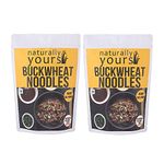 Naturally Yours Healthy Buckwheat Soba Noodles, Made with 30% Buckwheat Flour & 70% Whole Wheat, Taste Maker Included, No Maida, Not Fried, 100% Natural, No Artificial Preservatives or MSG, 180g Each, Net Weight 360g (Pack of 2)