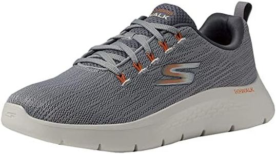 Skechers Mens GO Walk Flex Grey Sneaker - 8 UK (216481-GYOR)