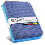 Glart 47TB Car Microfiber Cloth 2-Piece Set - XXL Drying Towels (70x40 cm) for Vehicle Drying - Absorbent, Lint-Free, Scratch-Free - Gentle Drying After Hand Wash - Car Care Made in Germany