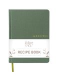 Rileys & Co. Green Recipe Book to Write in Your Own Recipes | Blank Recipe Books to Write In | Recipe Journal | Recipe Notebook | Blank Cookbook for DIY Recipes (8x6 in / 20 x 15 cm)
