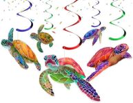 Turtle Swirls | Under The Sea Hanging Streamers Swirl for Baby Shower | Ocean Theme Birthday Party Supplies