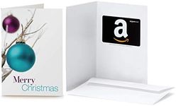 Amazon.co.uk Gift Card in a Christmas Baubles Greeting Card