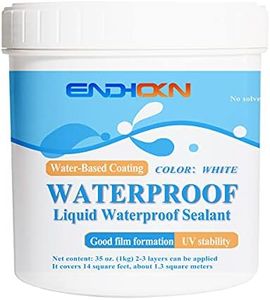 Liquid Waterproof Sealant White 35 Ounces, Endhokn Wall, Bathroom, Roof, etc Indoor and Outdoor Water-Based Waterproof Coating