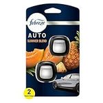 Febreze AUTO Air Freshener Vent Clip Summer Blend Scent, 07 oz. Car Vent Clip, Pack of 2