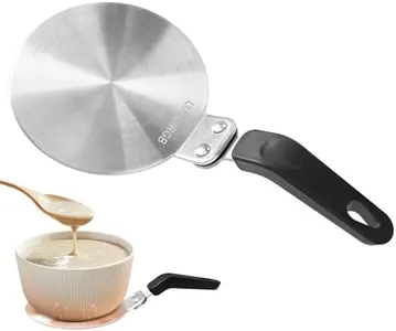 Heat Conduction Plate for Gas Stove, Heat Diffuser Cooking induction Plate, Coffee Milk Cookware Simmer Ring Plate induction Heat Cooking, Stainless Steel Gas Stove Diffuser Plate