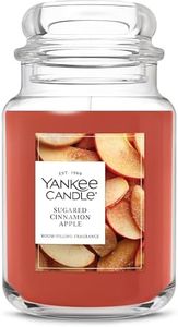 Yankee Candle Sugared Cinnamon Apple Scented Candle, 22oz Large Jar