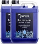Jennychem Ready Mixed Screenwash Windscreen Fluid 10L. All Seasons with -6°C Antifreeze Windscreen Wash Protection. Screenwash Ready To Use Car Windscreen Wash with Streak Free Finish 10L