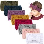 Makone 8PCS Baby Nylon Headbands Ha