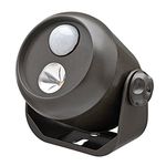 Mr. Beams MB310 80-Lumens Wireless Mini LED Round Spotlight with Motion Sensor and Photocell (Small, Brown, 20 Watts)