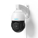 Reolink 4K PTZ PoE Security Camera Outdoor with 16X Optical Zoom, 360° Pan 90° Tilt, Auto Tracking, 260ft IR Night Vision, Human/Vehicle/Pet Detection, Two-Way Audio, Time Lapse, RLC-823A 16X