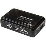 StarTech.com 2 Port USB VGA KVM Switch - Single VGA - Hot-Key & Audio Support - 2048x1536 @60Hz KVM Switch - KVM Video Switch (SV211KUSB)