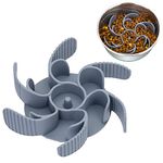 Keegud Slow Feeder Dog Bowls Insert [36 Octopus Suction Cups] Super Firm Slow Eating Dog Bowl [Cuttable] for Large Breed and Medium Size Dog Compatible with Regular and Elevated Dog Bowls (Turbine)