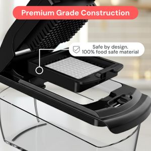 Fullstar 4-in-1 Vegetable Chopper – Multi-Blade Food Dicer and Slicer