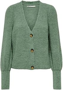 ONLY ONLCLARE L/S Cardigan Knt Noos Maglione, Granite Green, M Donna