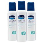 Vaseline Antiperspirant Deodorant Active Fresh With Proderma - 150Ml - Pack Of 3