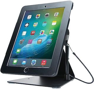 CTA Digital: Desktop Anti-Theft iPad Stand for iPad Air iPad Pro 9 7 iPad Gen 6 (2018) iPad Gen 5 (2017) iPad (Gen 2-4) Compatible with Headphone Jack Credit Card Readers & More, Black