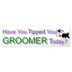 CafePress Dog Groomer Tip 10"x3" Rectangle Bumper Sticker Car Decal