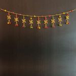 MyGiftyShop Handmade Door Hanging Moti Swastik Latkan Style Bandarwal Toran (TMS-07) -Diwali New Year Inauguration Wedding Festival Home Decor Pooja (40 Inch X 6 Inch)