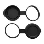 25mm Binocular/Monocular Objective Lens Caps Internal Diameter 36.6-38.1mm Rubber Cover Set Black, 37-38.2mm