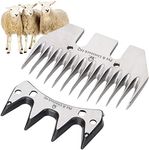 Pet & Livestock HQ Sheep Shearing Replacement Blade Clipper Cutter Comb Wool Blades for Sheep Shear Stainless Steel straight-13-tooth Universal Blades