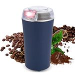 Weinsamkeit Electric Coffee Grinder, Multifunctional Coffee Grinder 200 W with Stainless Steel Blades Electric Coffee Grinder Protection Against Overheating Portable Coffee Grinder for Beans and