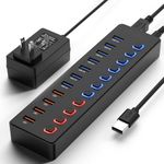 Powered USB 3.0 Hub, 11-Port USB Hu