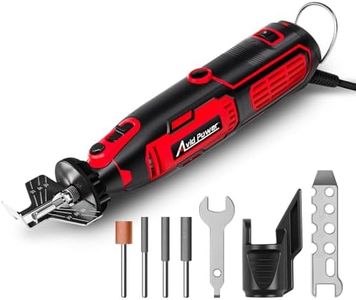 AVID POWER Chainsaw Sharpener, 6 Variable Speeds Chain Saw Sharpening Kit, Electric Chain Saw Sharpener with 3 Diamond Sharpening Bits (4/4.8/5.5mm), for Chainsaw Maintenance